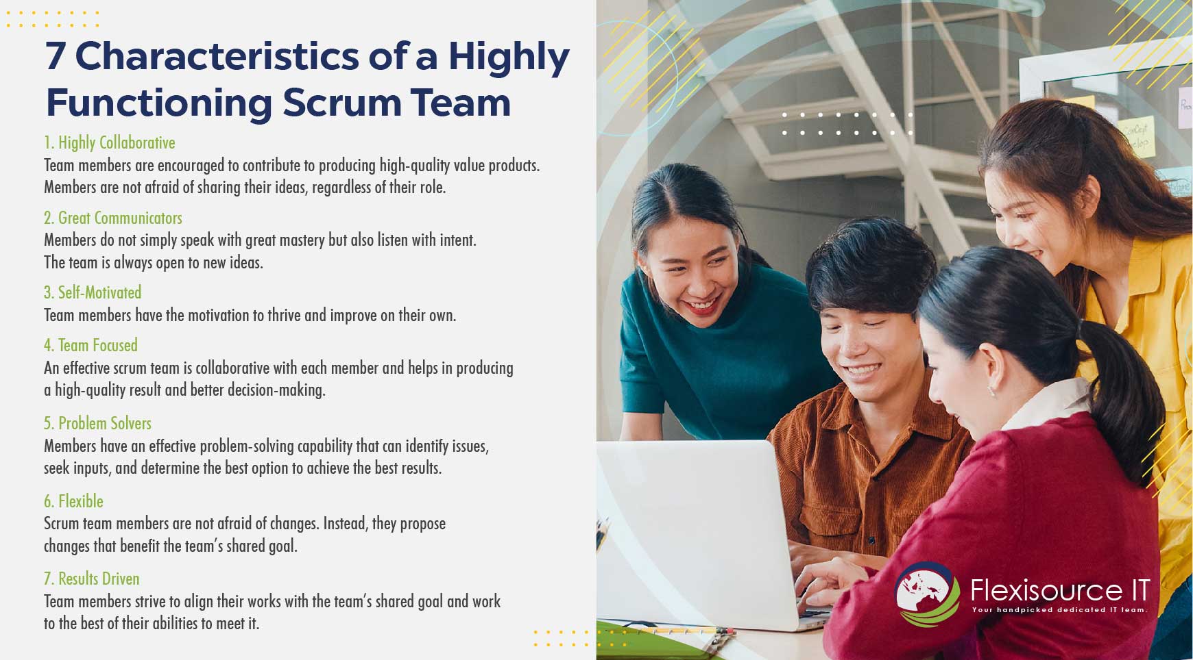characteristics agile scrum team