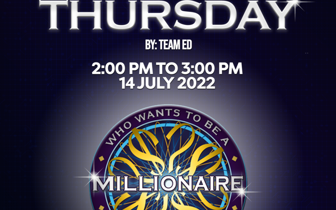 Thirsty Thursday: Who Wants To Be A Millionaire?