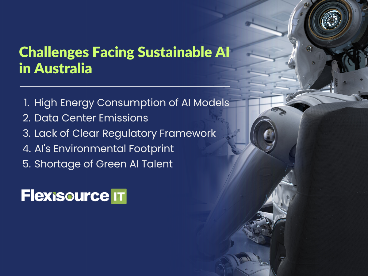 Challenges Facing Sustainable AI in Australia