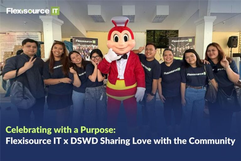 Celebrating with a Purpose Flexisource IT x DSWD Sharing Love with the Community